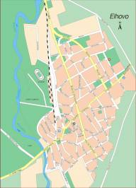Карта города Елхово