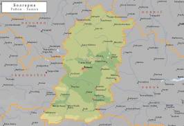 Топографическая карта Шуменской области