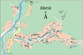 Карта города Мелник