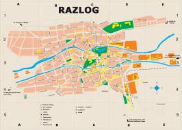 Карта города Разлог