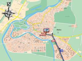 Карта города Ямбол