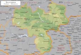Топографическая карта Хасковской области