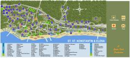 Карта города Святой Константин и Елена