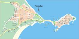 Карта города Несебыр