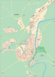 Карта города Ловеч