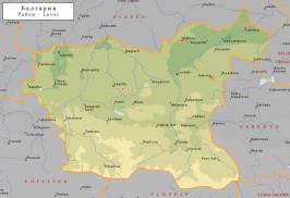 Топографическая карта Ловечской области