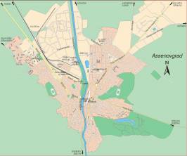 Карта города Асеновград