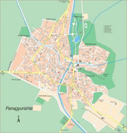 Карта города Панагюриште