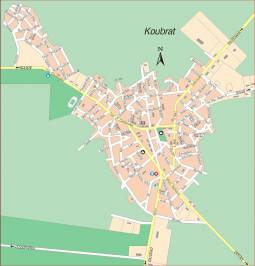 Карта города Кубрат