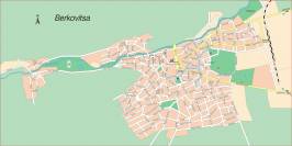 Карта города Берковица