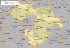 Топографическая карта Софийской области