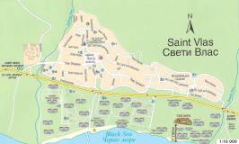 Карта города Свети Влас