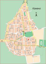Карта города Камено