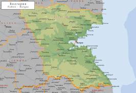 Топографическая карта Бургасской области