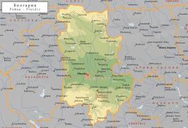 Топографическая карта Пловдивской области