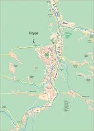 Карта города Троян