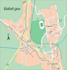Карта города Бобов-Дол
