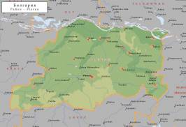 Топографическая карта Плевенской области